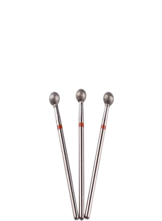 MZCMSL 3pcs 5mm Ball Head Cuticle Clean Drill Bits, Diamond Burrs Nail Bits for Manicure and Pedicure - Image 4
